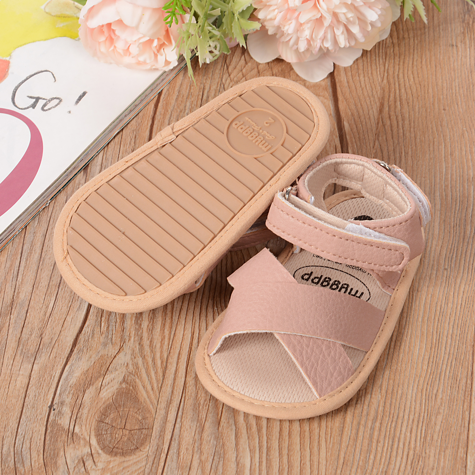 Shoes Pink Strapped Sandals